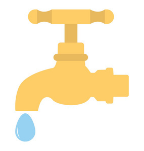 水供应地标卡通图 水龙头的世界